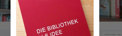 Die Bibliothek als Idee - Cover